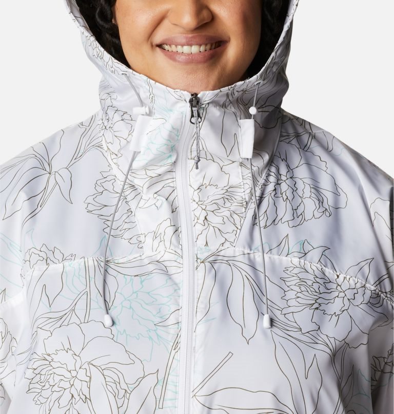 Jacheta Columbia Alpine Chill Windbreaker Dama Albi | Plus Size LTAS0Q918